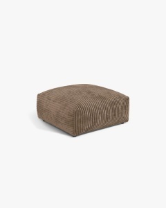 MODUL POUF CANAPEA/COLTAR MARTINA, 108X108 CM, GHINDA, TAPITAT CU TAPITERIE DIN TEXTIL CORDOI TILIA, MICADONI - Img 2