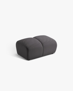 MODUL POUF COLTAR DIANA, ESPRESSO, 60X82 CM, TAPITAT CU TAPITERIE DIN TEXTIL 3D SONIC, MICADONI