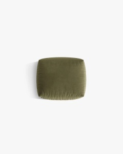 MODUL POUF PENTRU COLTAR CHRIS, 85X100, VERDE DESCHIS, CU TAPITERIE DIN TEXTIL CATIFEA CASINO, MICADONI - Img 3