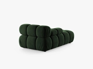 MODUL SEZLONG COLTAR BELLIS, PE STANGA, VERDE SMARALD, CU TAPITERIE DIN CATIFEA VENUS, MICADONI - Img 4