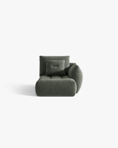 MODUL SEZLONG COLTAR BLOOM, PE DREAPTA, VERDE MUSCHI, 95X97 CM, CU TAPITERIE DIN TEXTIL STRUCTURAT WIND, MICADONI