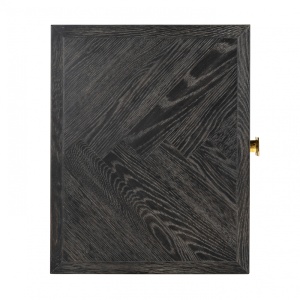 NOPTIERA BLACKBONE, NEGRU RUSTIC/AURIU, DIN FURNIR DE STEJAR SI METAL, RICHMOND INTERIORS - Img 3