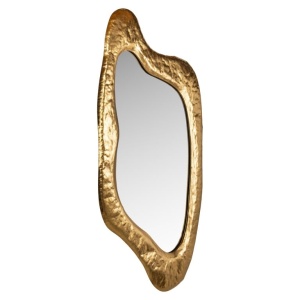 OGLINDA BLINNE GOLD, MI-0097, CONFECTIONATA DIN METAL, STICLA SECURIZATA SI MDF, STIL MODERN - Img 2