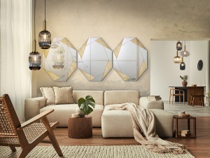 OGLINDA DECORATIVA 120CM, LAVERNA, COD 434751, AURIU, DESIGN MODERN, SCHULLER BRAND - Img 4