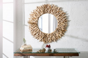 OGLINDA DECORATIVA 80CM, RIVERSIDE, NATURAL, COD 36577, STIL RUSTIC UNICAT - Img 2
