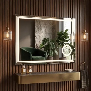 OGLINDA PENTRU BAIE, CU LED 80x60cm HAVEN, CU PANOU TACTIL - Img 4