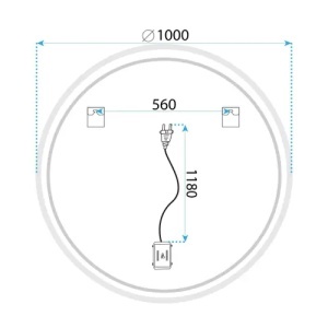 OGLINDA PENTRU BAIE CU LED SOFT 100, CALITATE SUPERIOARA - Img 6