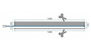PARAVAN DE DUS REA AERO N WALK IN, 120CM, AURIU, DIN STICLA, CALITATE SUPERIOARA - Img 5