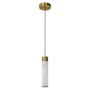 PENDUL AURALITH, 214470, CONFECTIONAT DIN METAL SI STICLA DE ALABASTRU, ALB, STIL MODERN - Img 2