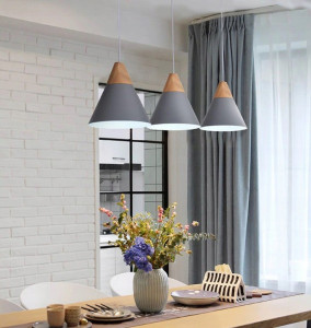 PENDUL SCANDI A APP056, 25x126 cm, ALB, DIN ALUMINIU SI LEMN, STIL MODERN, TU - Img 7