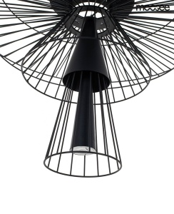 PENDUL SESTO NEGRU, CONFECTIONAT DIN METAL, STIL MODERN - Img 3