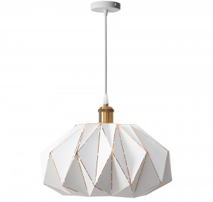 PENDUL WHITE APP242-1CP, 26x45 cm, ALB SI AURIU, DIN METAL, STIL MODERN, TU - Img 3