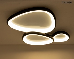 PLAFONIERA AREA 3, NEAGRA, CONFECTIONATA DIN METAL, POLIPROPILENA SI ACRIL, STIL MODERN