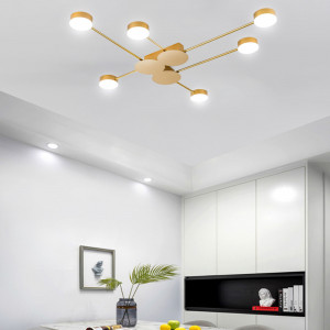 PLAFONIERA MODERN LED 6, APP521-6C, 117x85 cm, AURIU, DIN OTEL DE INALTA CALITATE, STIL MODERN, TU - Img 4
