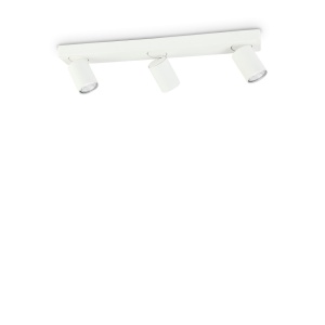 PLAFONIERA RUDY PL3 ROUND, ALB, DIN ALUMINIU, STIL MODERN