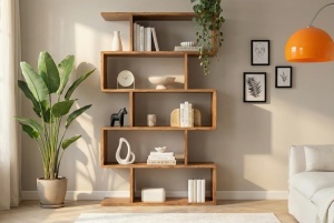 RAFT LIVING, SNAKE 180CM, REALIZAT DIN LEMN DE SALCAM, CULOARE NATUR, ARTIM GROUP SELECTION - Img 5