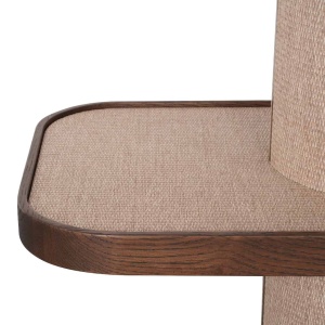 RAFT ORGANIZATOR WILLOW 214295, CONFECTIONAT DIN LEMN DE STEJAR, PAL, METAL SI TEXTIL, CULOARE BEJ, STIL MODERN - Img 5