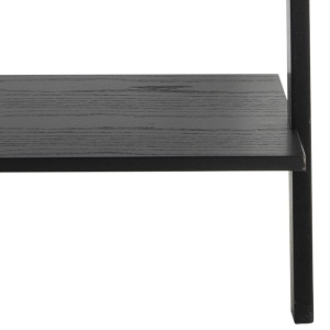 RAFT WRITEX NEGRU, CONFECTIONAT DIN LEMN DE CAUCIUC SI FURNIR, STIL MODERN - Img 4