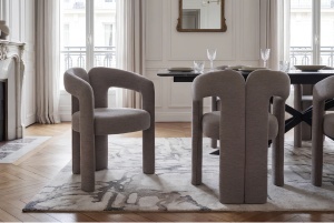 SCAUN, ARCH, REALIZAT DIN TEXTIL GRI, DESIGN MODERN, ARTIM GROUP SELECTION