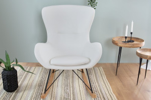 SCAUN BALANSOAR ALB SCANDINAVIA SWING 38229 - DESIGN SCANDINAV - Img 3