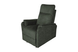 SCAUN CINEMA, HOLLYWOOD, REGLABIL ELECTRIC, REALIZAT DIN MATERIAL TEXTIL DE CULOARE VERDE, INVICTA INTERIOR - Img 3
