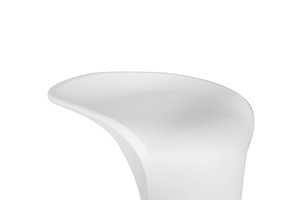 SCAUN DE BAR CAMINO ALB, 70 CM, CONFECTIONAT DIN POLIPROPILENA, STIL MODERN - Img 5
