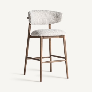 SCAUN DE BAR GERB 105CM, DIN LEMN SI TEXTIL, STIL MODERN, VICAL HOME