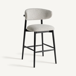 SCAUN DE BAR GLADES 107CM, DIN LEMN SI TEXTIL, STIL MODERN, VICAL HOME