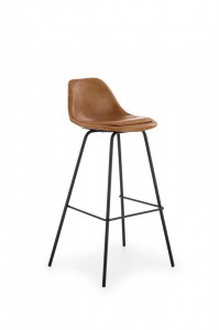 SCAUN DE BAR H90 MARO DESCHIS/NEGRU STIL VINTAGE HALMAR