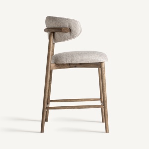 SCAUN DE BAR LAIRES 96CM, DIN LEMN DE FRASIN SI TEXTIL, STIL MODERN, VICAL HOME - Img 3