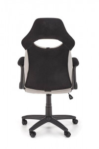 SCAUN DE BIROU BLOOM, GRI/NEGRU, TAPITERIE DIN STOFA/PLASA SI PICIOARE DIN METAL, STIL MODERN - Img 2