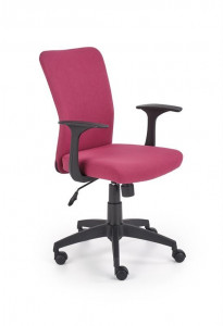 SCAUN DE BIROU PENTRU COPII NODY ROZ/NEGRU STIL MODERN HALMAR