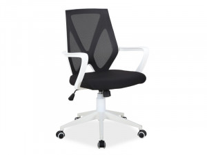 SCAUN DE BIROU Q-258 ALB/NEGRU STIL MODERN SIGNAL