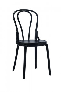 SCAUN DE BUCATARIE NEGRU VINTAGE DESIGN VINTAGE