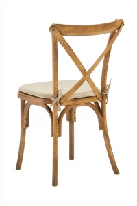 SCAUN DE CAFENEA/RESTAURANT, PLASTIC DE INALTA CALITATE, BOHO, DE CULOARE NATUR - Img 2