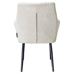 SCAUN DE DINING, CHRISSY S4472 CHENILLE BEJ/NEGRU, CONFECTIONAT DIN 100% POLIESTER, SPUMA, METAL SI PLACAJ, RICHMOND INTERIORS - Img 4