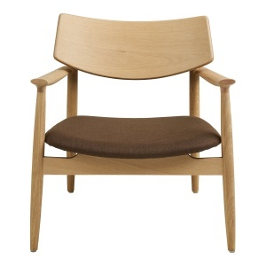 SCAUN DE RELAXARE OLVERA, DIN LEMN SI TEXTIL, CULOARE NATUR/MARO, HOUSE NORDIC - Img 3