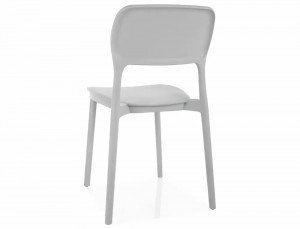 SCAUN DE TERASA TIMO, GRI DESCHIS, DIN POLIPROPILENA, STIL MODERN - Img 3
