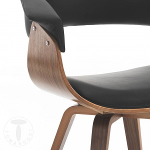 SCAUN DEOSEBIT, VISBY, CADRUL DIN FURNIR SI PIELE ECO, STIL MODERN, COD 4372 - Img 4