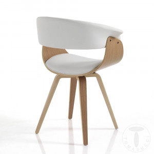 SCAUN DEOSEBIT, VISBY, CADRUL DIN FURNIR SI PIELE ECO, STIL MODERN, COD 4371 - Img 3