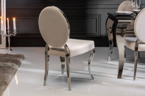 SCAUN DINING, BAROCK, DIN METAL SI CATIFEA BEJ, DESIGN BAROC, ARTIM GROUP SELECTION - Img 4
