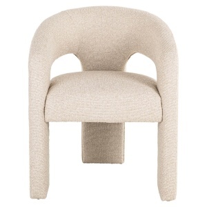 SCAUN DINING BELLE, REALIZAT DIN LEMN, FURNIR SI TEXTIL IGNIFUG, CULOARE CREM, DESIGN DEOSEBIT, RICHMOND INTERIORS - Img 4