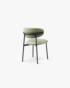 SCAUN DINING/BIROU NINA, VERDE, TAPITAT CU TAPITERIE DIN TEXTIL MAGIC VELVET SI METAL, MICADONI - Img 3