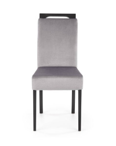 SCAUN DINING CLARION 2, GRI MONOLITH 85/NEGRU, CU TAPITERIE DIN STOFA FINA SI PICIOARE DIN LEMN MASIV, STIL CLASIC - Img 4