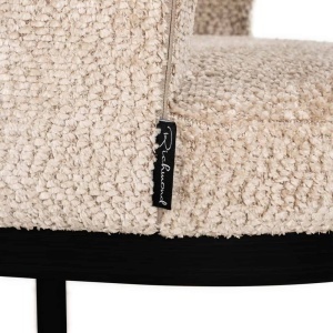 SCAUN DINING ELLIS, REALIZAT DIN METAL SI TEXTIL, CULOARE BEJ, DESIGN DEOSEBIT, RICHMOND INTERIORS - Img 9