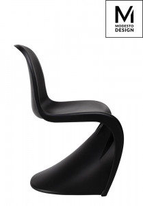 SCAUN DINING HOVER, NEGRU MAT, DIN POLIPROPILENA, STIL MODERN - Img 3