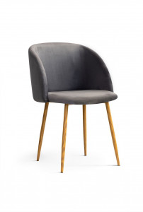SCAUN DINING JULY 2 GRI INCHIS/FAG TAPITERIE DIN CATIFEA STIL MODERN