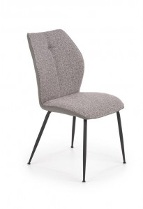 SCAUN DINING K383 GRI/NEGRU STIL MODERN HALMAR