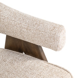 SCAUN DINING, MORI, REALIZAT DIN LEMN DE CAUCIUC, SPUMA SI TEXTIL, CULOARE CREM/NATUR, DESIGN DEOSEBIT, RICHMOND INTERIORS - Img 10