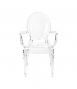 SCAUN DINING, PRINCE, CU BRATE, TRANSPARENT, DESIGN DEOSEBIT, STIL BAROC - Img 5